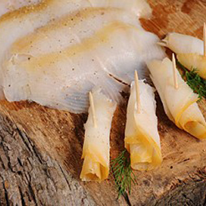 Heilbotfilet gerookt 100 gram pakje